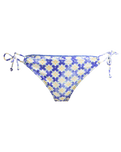 The Roxy Womens Artsy Tile Tie Side Cheeky Bikini Bottoms in Dazzling Blue Tile