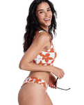 Hazy Days Cheeky Bikini Bottoms in Ginger Spice Flora