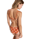 Hazy Days Moderate Bikini Bottoms in Ginger Spice Flores