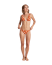 Hazy Days Moderate Bikini Bottoms in Ginger Spice Flores