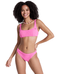 Paradise Moderate Bikini Bottoms in Sangria Sunset