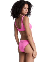 Paradise Moderate Bikini Bottoms in Sangria Sunset