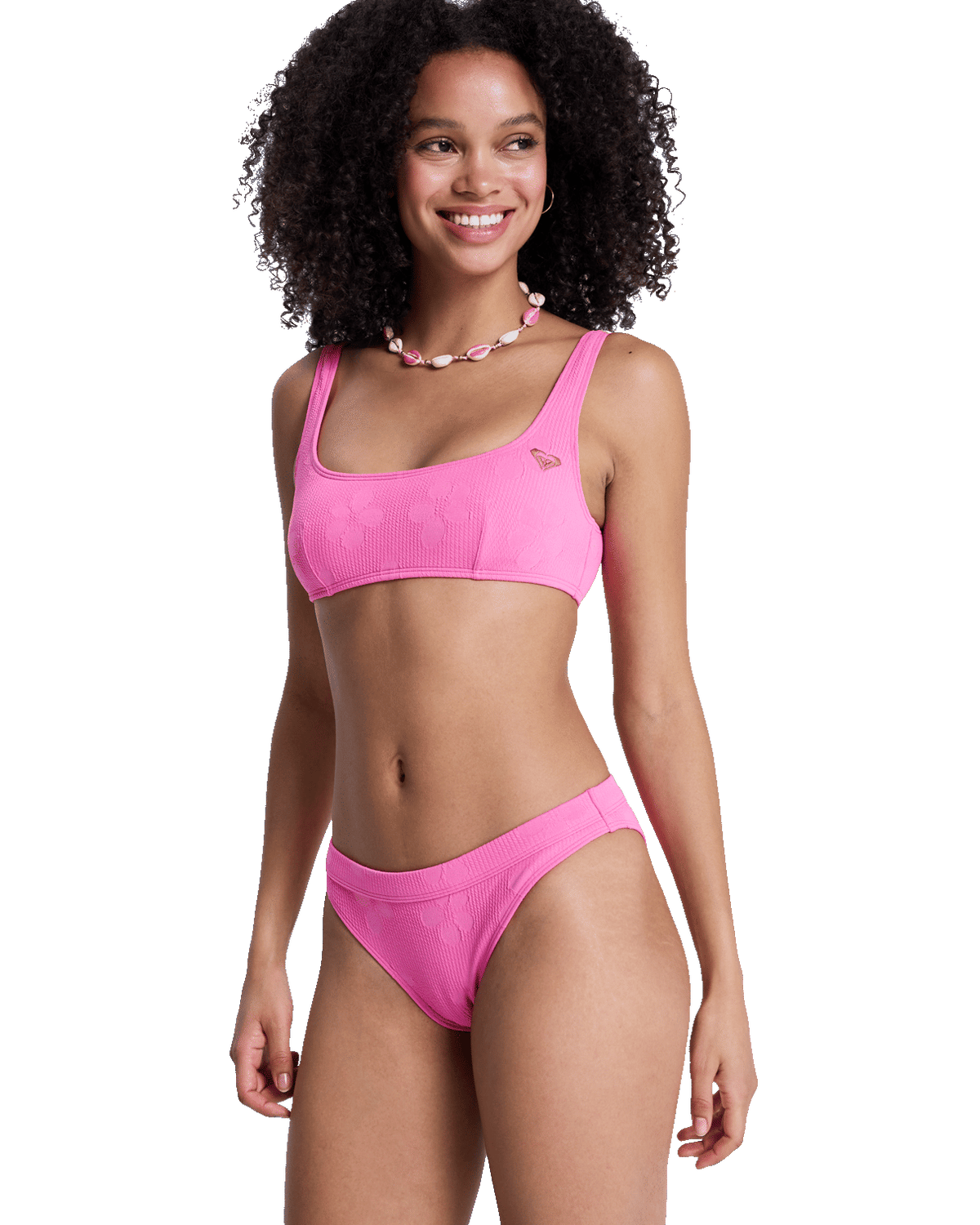 Paradise Moderate Bikini Bottoms in Sangria Sunset