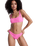 Paradise Moderate Bikini Bottoms in Sangria Sunset
