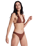 Sunshine Moderate Bikini Bottoms in Cappuccino