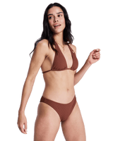 Sunshine Moderate Bikini Bottoms in Cappuccino