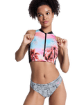 Pro Surf Cheeky Bikini Bottoms in Anthracite Popiscus