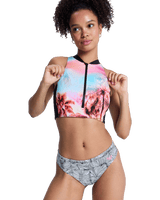 Pro Surf Cheeky Bikini Bottoms in Anthracite Popiscus