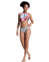 Pro Surf Cheeky Bikini Bottoms in Anthracite Popiscus