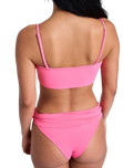 Roxy x Juicy Couture Cheeky Bikini Bottoms in Azalea Pink