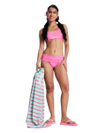 Roxy x Juicy Couture Cheeky Bikini Bottoms in Azalea Pink