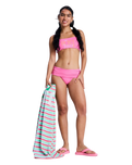 Roxy x Juicy Couture Cheeky Bikini Bottoms in Azalea Pink