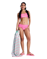 Roxy x Juicy Couture Cheeky Bikini Bottoms in Azalea Pink