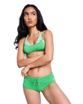 Roxy x Juicy Couture Shorty Bikini Bottoms in Island Green