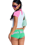 Roxy x Juicy Couture Shorty Bikini Bottoms in Island Green