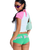 Roxy x Juicy Couture Shorty Bikini Bottoms in Island Green