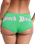 Roxy x Juicy Couture Shorty Bikini Bottoms in Island Green