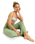 The Roxy Womens Along The Beach Trousers in Basil