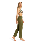 The Roxy Womens Lagos Dream Trousers in Loden Green