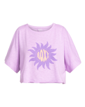 The Roxy Womens Tiki & Surf T-Shirt in Crocus Petal
