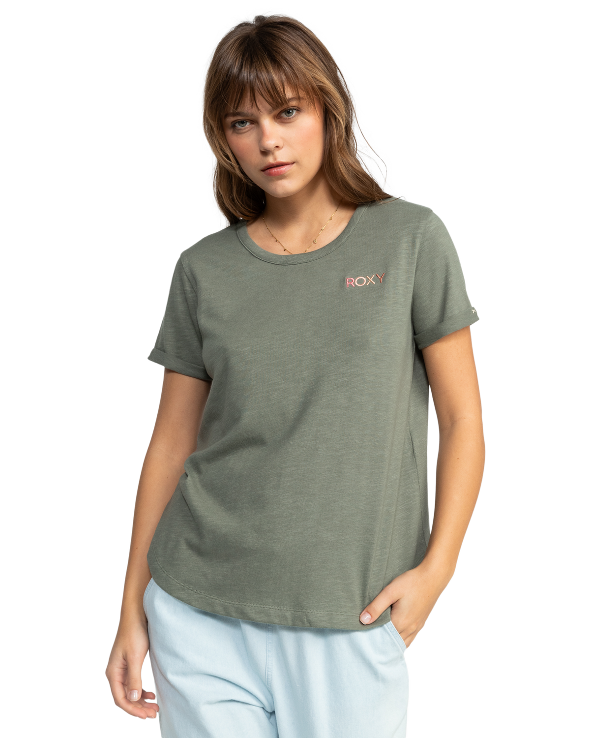 The Roxy Saturdaze T-Shirt in Agave Green | Available at Anns Cottage