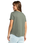 The Roxy Saturdaze T-Shirt in Agave Green | Available at Anns Cottage