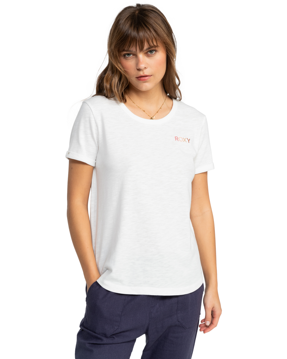The Roxy Saturdaze T-Shirt in Snow White | Available at Anns Cottage