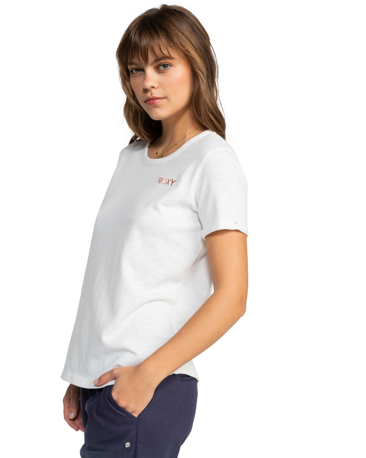 The Roxy Saturdaze T-Shirt in Snow White | Available at Anns Cottage