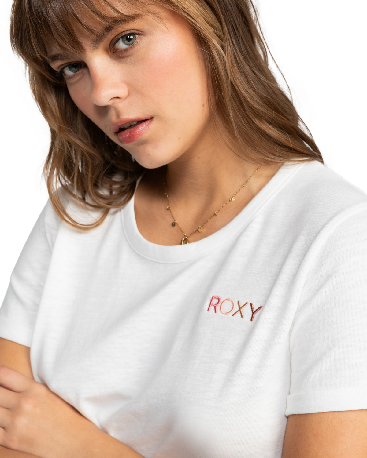 The Roxy Saturdaze T-Shirt in Snow White | Available at Anns Cottage