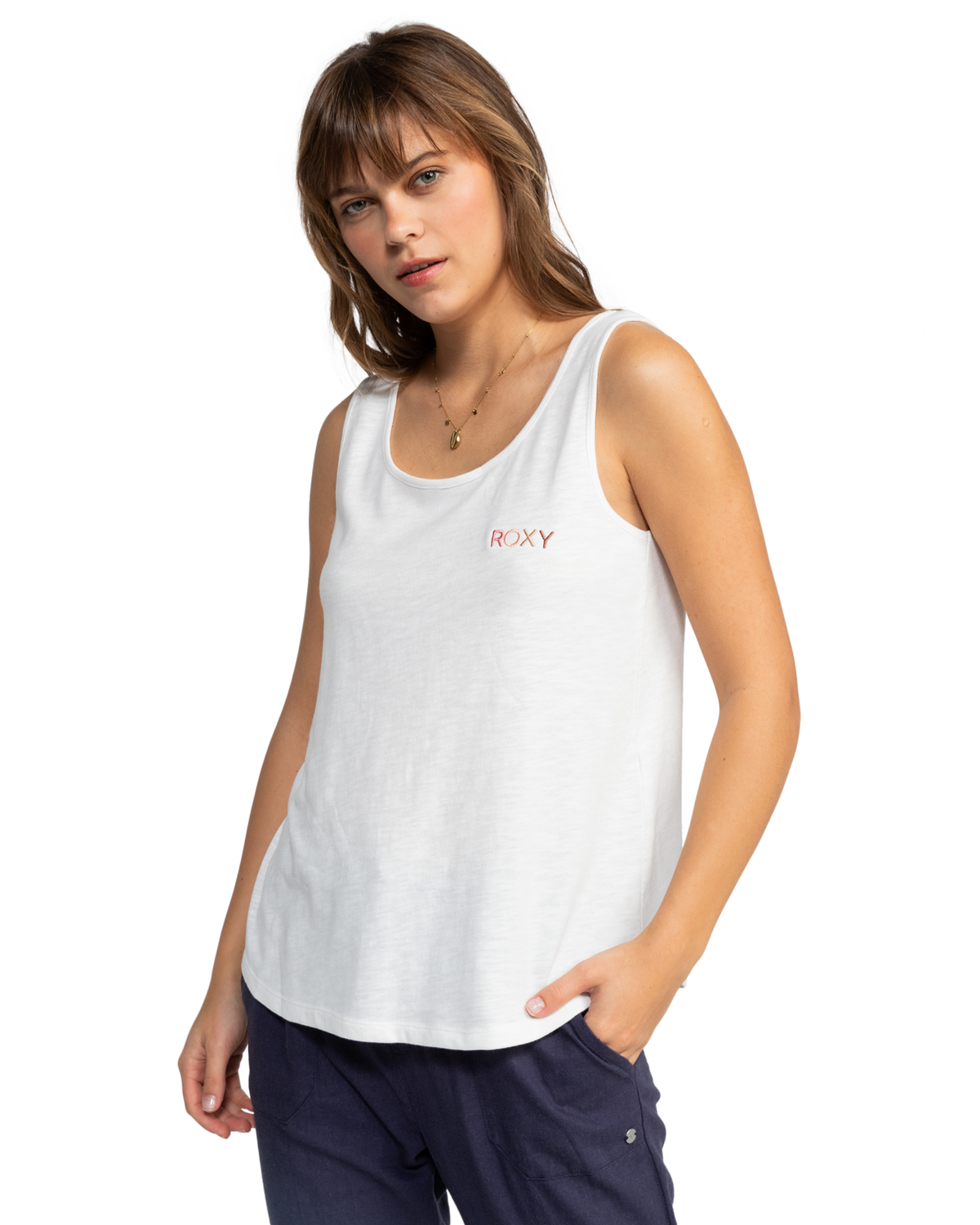 The Roxy Womens Saturdaze Vest in Snow White