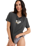 The Roxy Womens Oceanregular Corpo T-Shirt in Phantom