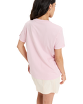 The Roxy Womens Oceanregular Corpo T-Shirt in Bleached Mauve