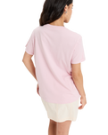The Roxy Womens Oceanregular Corpo T-Shirt in Bleached Mauve
