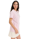 The Roxy Womens Oceanregular Corpo T-Shirt in Bleached Mauve