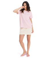 The Roxy Womens Oceanregular Corpo T-Shirt in Bleached Mauve