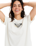 The Roxy Womens Oceanregular Corpo T-Shirt in Egret