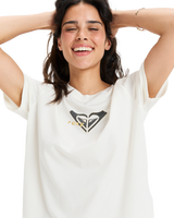 The Roxy Womens Oceanregular Corpo T-Shirt in Egret