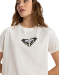 The Roxy Womens Oceanregular Corpo T-Shirt in Egret