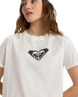 The Roxy Womens Oceanregular Corpo T-Shirt in Egret
