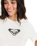 The Roxy Womens Oceanregular Corpo T-Shirt in Egret
