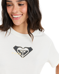 The Roxy Womens Oceanregular Corpo T-Shirt in Egret