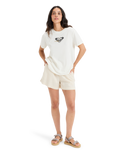 The Roxy Womens Oceanregular Corpo T-Shirt in Egret