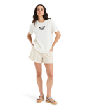 The Roxy Womens Oceanregular Corpo T-Shirt in Egret