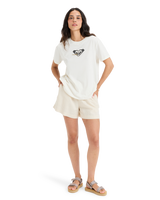 The Roxy Womens Oceanregular Corpo T-Shirt in Egret