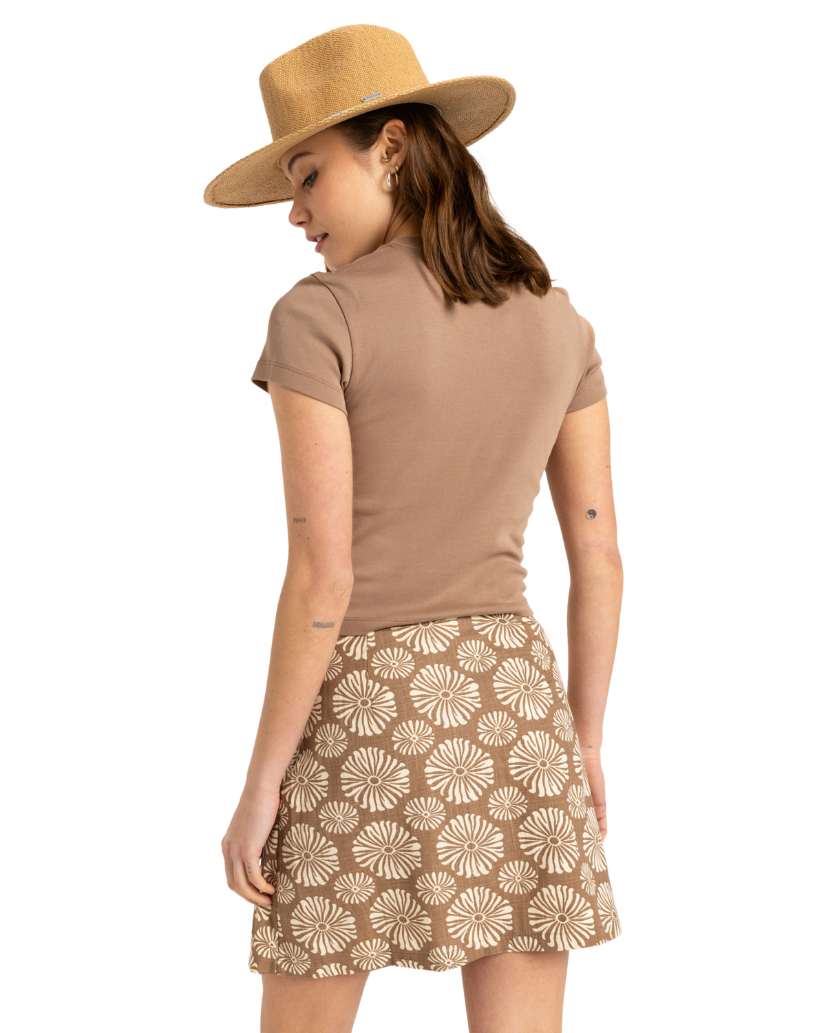 The Roxy Womens Beach Love T-Shirt in Portabella