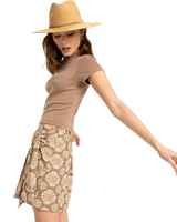 The Roxy Womens Beach Love T-Shirt in Portabella