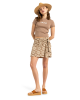 The Roxy Womens Beach Love T-Shirt in Portabella