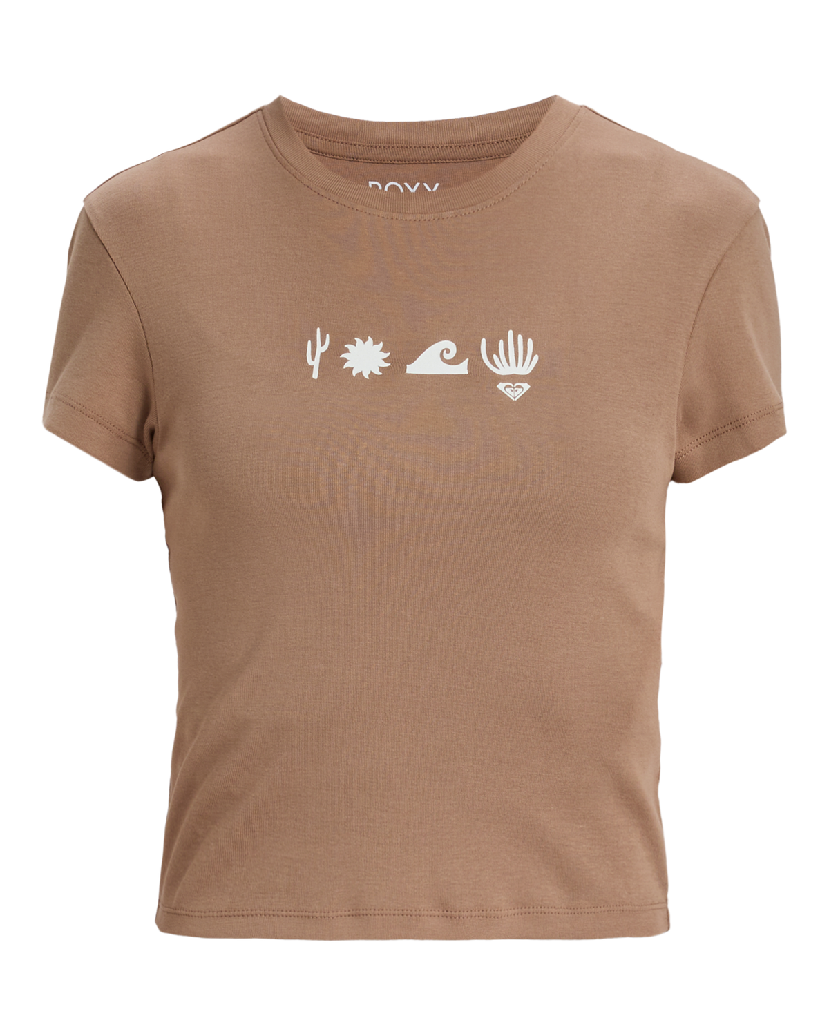 The Roxy Womens Beach Love T-Shirt in Portabella