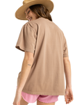 The Roxy Womens Sunny Oversize T-Shirt in Portabella