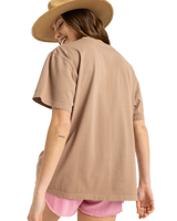 The Roxy Womens Sunny Oversize T-Shirt in Portabella